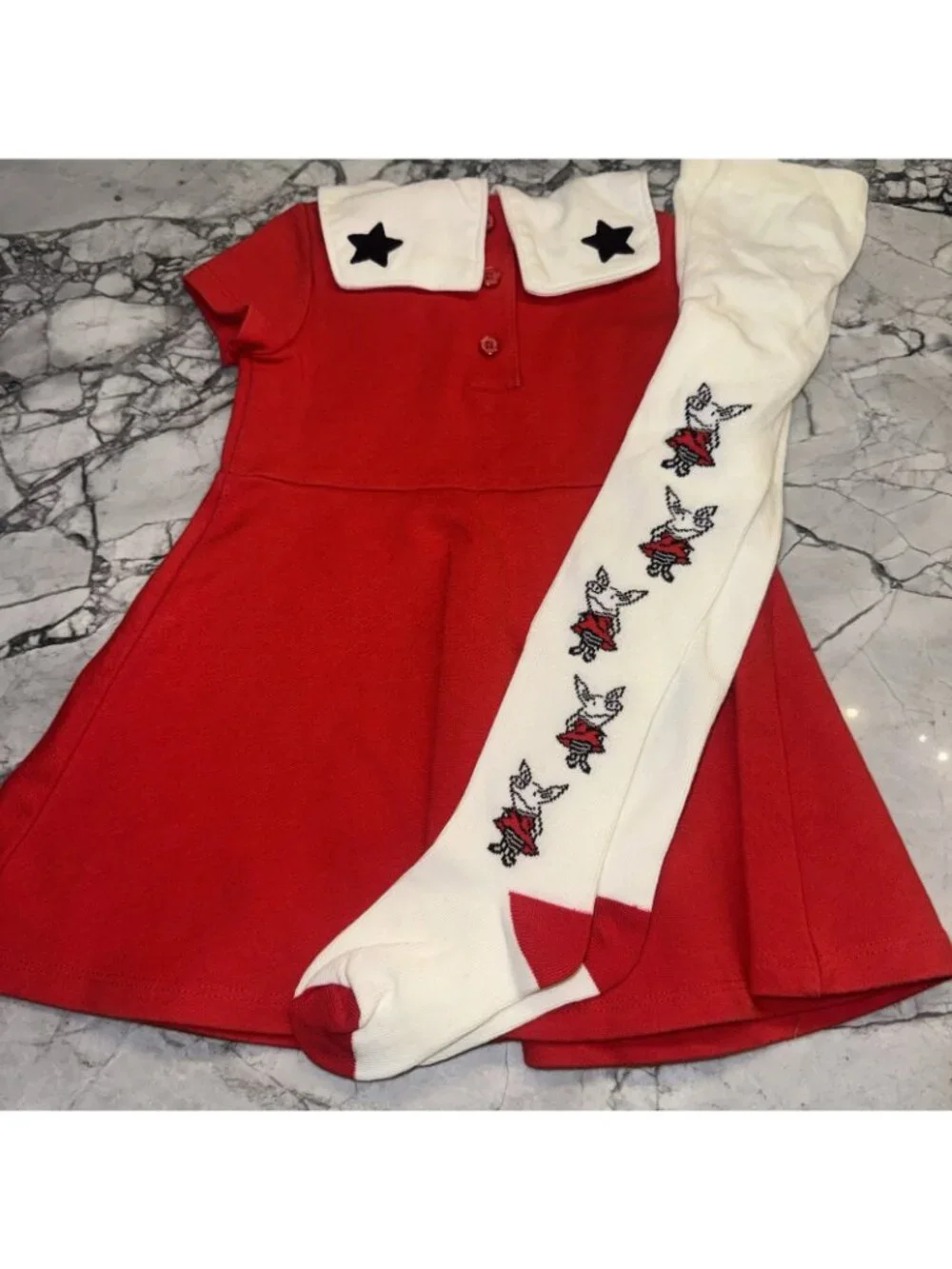 Gymboree Olivia 18-24 Months Dress Tights Red